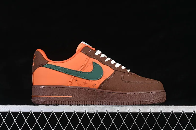 All Categories Nk Air Force 1 Air Force Series Nk Air Force 1 Low Air Force Low Nike Air Force 1'07 Low Joint Orange Brown Elegant Green Air Force One Low Casual Shoes DF0188-126